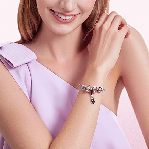 ATHENAIE Original Murano Glass Núcleo de plata 925 Flores de jazmín Dijes Abalorios caber pulseras europeas y collar