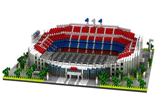 Atomic Building Estadio Camp NOU del Fútbol Club Barcelona. Modelo para armar con nanobloques. Más de 3500 Piezas