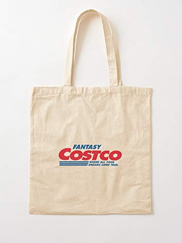 Attracosports Stuff Fantasy Costco Long Logo Sleeve Tote Cotton Very Bag | Bolsas de supermercado de lona Bolsas de mano con asas Bolsas de algodón duraderas