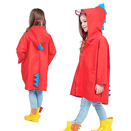 Aubess - Chaqueta impermeable para niños y niñas