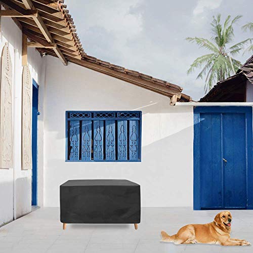 AWNIC Funda Mesa Jardín Funda Muebles Patio Terraza Impermeable Tela Oxford Resistente al Desgarro 210X120X71cm