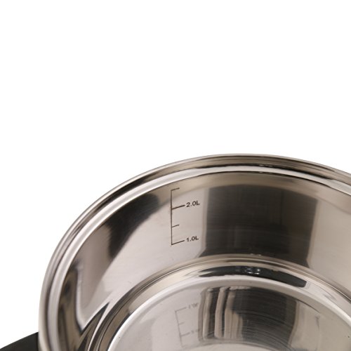 axentia 220690 - Olla vaporera con Tapa, Acero Inoxidable, 20 cm