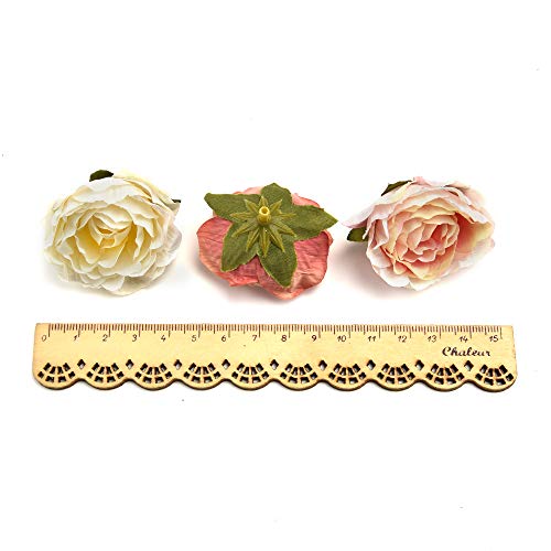 AzXU flores de seda a granel al por mayor al por mayor flores de cerezo de seda, pequeñas rosas artificiales, corona de amapola, decoración de boda, álbum de recortes, lote de 4 cm