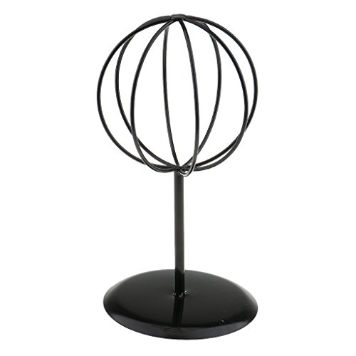 B Blesiya Metal Hat Rack Cap Display Store Mostrador Soporte Sombrero Hat Organizador - Negro