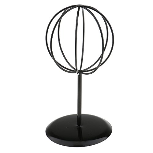 B Blesiya Metal Hat Rack Cap Display Store Mostrador Soporte Sombrero Hat Organizador - Negro