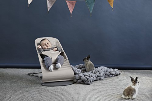 Babybjörn Bliss - Hamaca Ergonómica con Balanceo Natural para Bebés, Gris Arena
