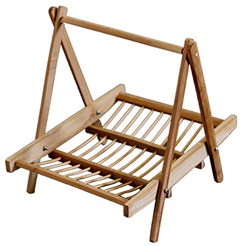 Backbayia - Juego de 2 bandejas de Servir de Madera para vajilla de Cocina para Hotel y Restaurante