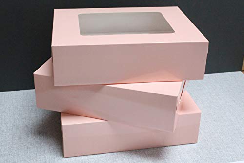 Bakewell's Cake Boxes - Cajas para magdalenas (10 unidades), color rosa