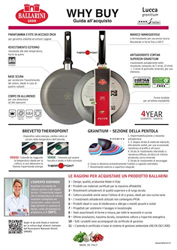 BALLARINI 6l06 a0.28 Lucca Wok, Verduras, Pasta de sartén 28 cm