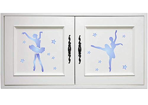 Ballet plantilla reutilizable plantillas para pintura – mejor calidad álbumes de pared Arte decoración Ideas – uso en paredes, suelos, tejidos, cristal, madera, carteles, y más... S
