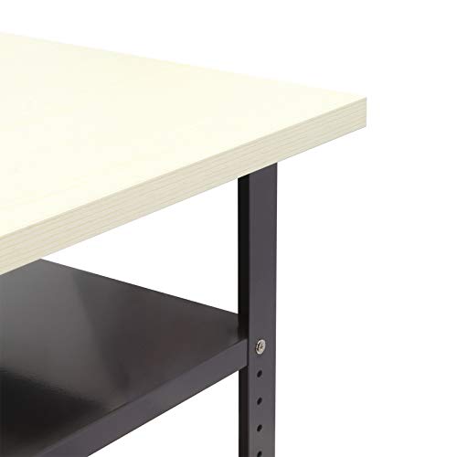 Banco trabajo 120x60x95 cm Mesa trabajo Mesa taller Mesa empaquetar Sótano Almacén Despensa Garaje