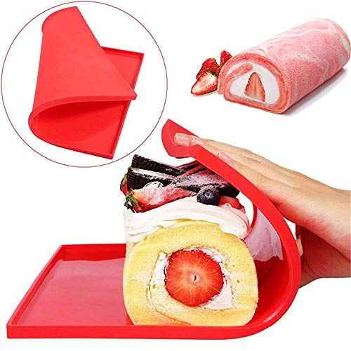 Bandeja para hornear suiza Bandeja para hornear flexible Bandeja para hornear flexible Galletas de silicona Molde para hornear Molde para hornear, 31.5 x 26.5 cm