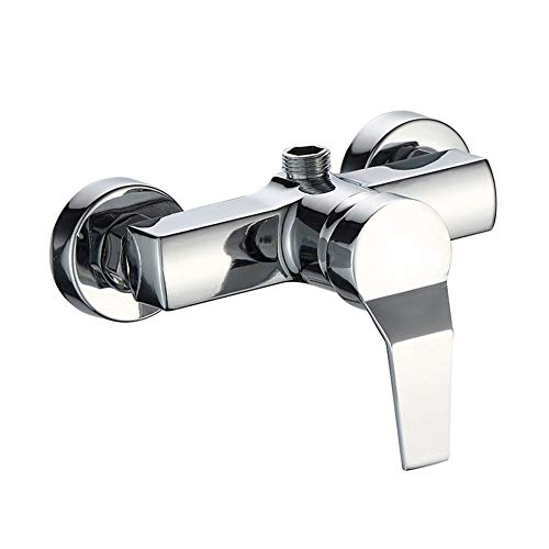 Baño moderno aleación de cromo-zinc grifo de ducha de agua fría y caliente montado en la pared lavabo del baño grifo de la bañera válvula de control de agua válvula de mezcla grifo