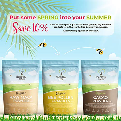 Baobab en Polvo Orgánico de TheHealthyTree Company Para Batidos y Zumos Veganos - Alto en Vitamina C, Fibra y Calcio - Baobab Puro Crudo (250g)