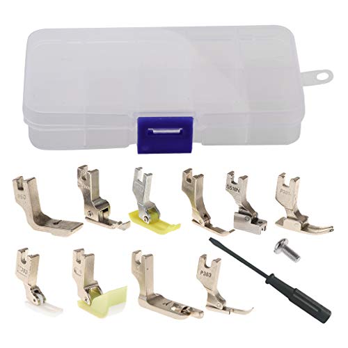Baoblaze 13 Pedazos Pies Prensatelas con Cremallera Máquina de Coser Industrial