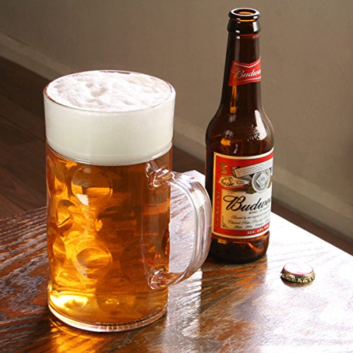 Bar@Drinkstuff - Stein plástico cerveza cerveza 2 | mugs 1ltr cerveza stein, alemán stein, plástico