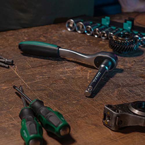 Barra de extensión de 150 mm para llave de carraca y vasos de 1/4" de Acero al cromo vanadio de WIESEMANN 1893 | Para Adaptador macho de 6,3 mm (1/4")| 80843