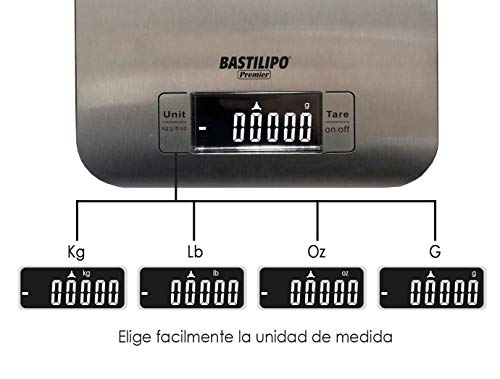 Bastilipo Báscula de Digital de cocina