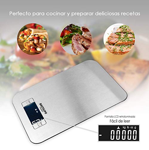Bastilipo Báscula de Digital de cocina