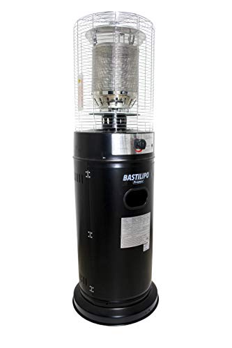 Bastilipo Bastilipo-EG-NE-11K-Estufa terrazas y Exteriores-Estufa Bares-Potencia 11KW-Propano o Gas butano, Negro