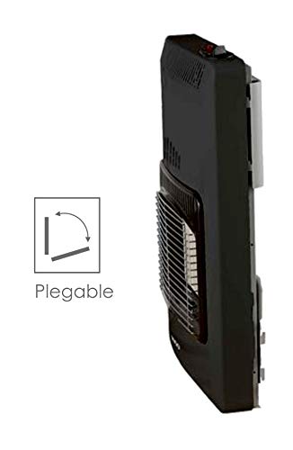 Bastilipo Eglpc-4200 Estufa de Gas Plegable, 4200 W, 0 Decibeles, Plástico, 3 Velocidades, Negro