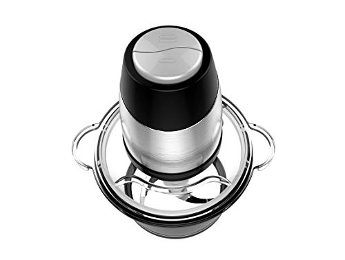 Bastilipo PE-350 Picadora electrica de alimentos de 350w y capacidad de 1,2l, 1.2 litros, Negro