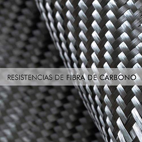 Bastilipo RFC-900 Estufa-Fibra de carbono-1000 W-Muy eficiente-Bajo Consumo, 1000 W, Plástico, Gris