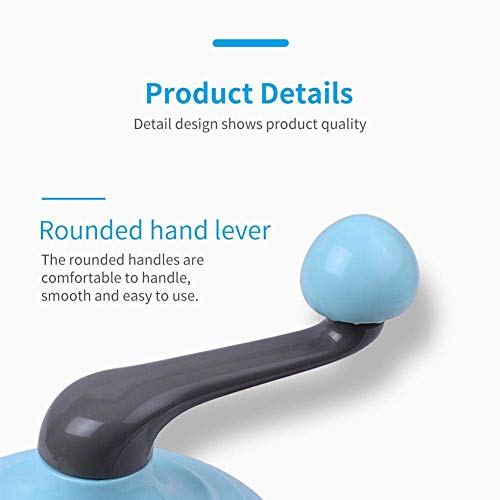 Batidor Mini Batidora De Mano Huevos Con Manivela Batidora De Huevos Manual De PláStico Batidora Cocina Con Caja-Azul Para La Cocina Hornear Pasteles Helado Batidor De Alimentos