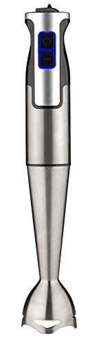 BATIDORA DE MANO 1000W BRAZO DE ACERO EXTRAIBLE PARA LAVADO VASO 600ML 8 VELOCIDADES