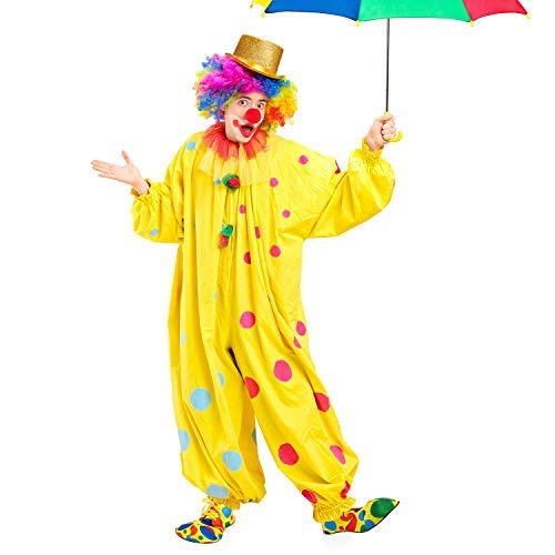 BBTO Zapatos de Payaso Unisex Puntos de Arco Iris Disfraces de Halloween, Accesorios, Accesorios y Kits (S)