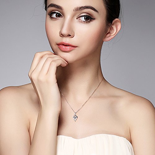 B.Catcher Collar Mujer Plata de Ley 925 ''Eres el amor de mi vida'' con Para Regalo Originales Cadena 45cm Longitud
