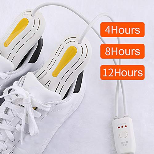BCXGS Secador de Calzado, Calentador de Zapatos, Temporizador Inteligente de Zapatos secador, secador de Botas Dispositivo Plástico