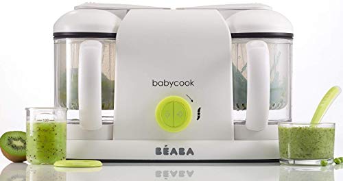 BÉABA - Babycook Duo, Robot de cocina 4 en 1, Néon
