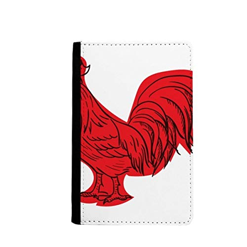 beatChong Rojo Chino 2017 Años De La Bolsa Titular De La Tarjeta De Recorrido Carpeta Caso De La Cubierta del Pasaporte Gallo
