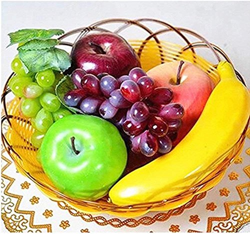 BeatlGem Plástico Artificial Mirada Realista 6 Frutas Mezcladas Frutas Simuladas de Plástico Decorativo Exhibición Decoración Creativa/Enseñanza
