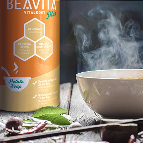 BEAVITA Vitalkost Plus - Sopa de patata para adelgazar fácilmente – 500g (10 porciones) – Sopa sustitutiva con solo 205 calorías – Ideal para perder peso - Con vitaminas, nutrientes y proteína