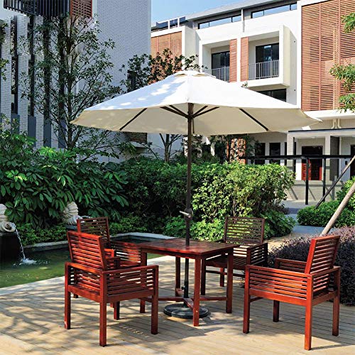 Beiyoule - Cubierta de repuesto para sombrilla de jardín, patio, sombrilla de mercado para patio trasero o piscina, No nulo, beige, Tamaño libre