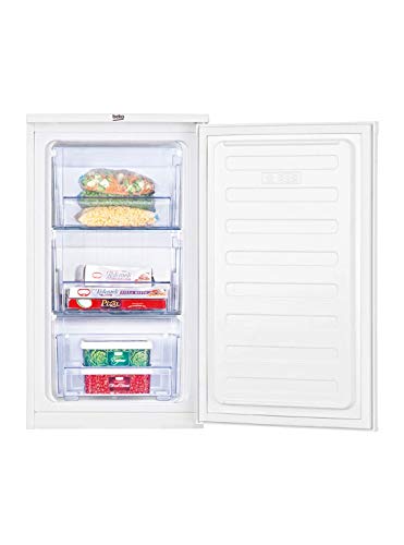 Beko FS166020 Congelador mini, bajo encimera, 65 litros, Acero, Blanco
