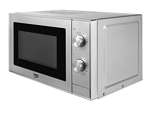 Beko MOC 20100 S Encimera 20 L Plata - Microondas (Encimera, 20 L, Giratorio, Plata, 24,5 cm, 700 W)