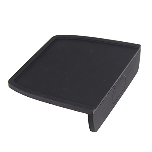 Belinlen - Tapete de silicona de grado alimenticio para café expreso con borde de esquina, color negro