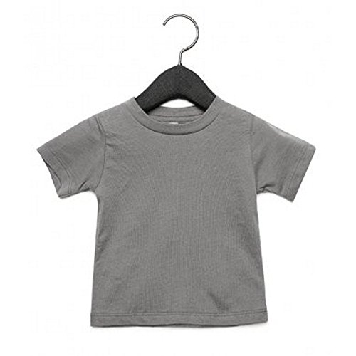Bella + Canvas Camiseta de Manga Corta con Cuello Redondo Para Bebé (6-12 Meses/Amarillo)