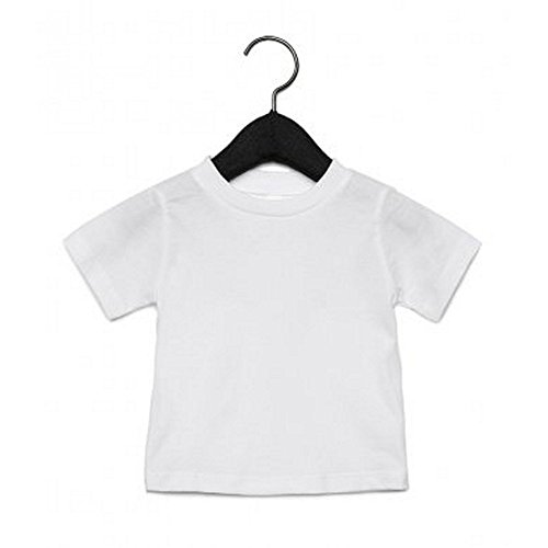 Bella + Canvas Camiseta de Manga Corta con Cuello Redondo Para Bebé (6-12 Meses/Amarillo)