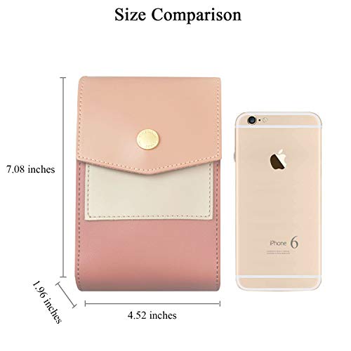 BELOCA Bolso Bandolera para Celular Pequeño para Mujer Bolso Bandolera Mini Multifunción Chicas Señoras Bolso del Monedero del Teléfono Celular (Negro)