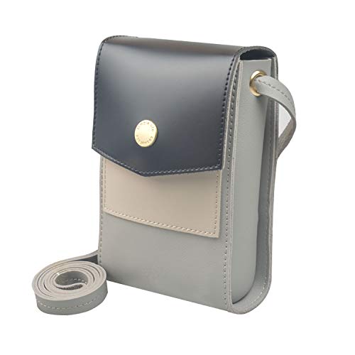 BELOCA Bolso Bandolera para Celular Pequeño para Mujer Bolso Bandolera Mini Multifunción Chicas Señoras Bolso del Monedero del Teléfono Celular (Negro)