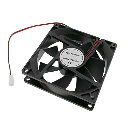 BeMatik - Ventilador de chasis 90x90x25 mm de 12 VDC para Caja de Ordenador (VL017)