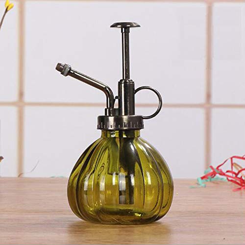 bemodst® 1 PC Colored Stripes Vintage Maceta decorativa de cristal Regadera pulverizador a presión para plantas bonsai Flores Herramientas de Jardinería, Yelloe