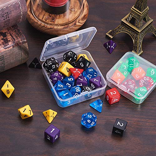 BENECREAT 27 Pack Caja de Contenedores de Almacenamiento de Plastico Transparente de Tamaño Mixto, Pequeña, con Tapa para Artículos, Pildoras, Joyas