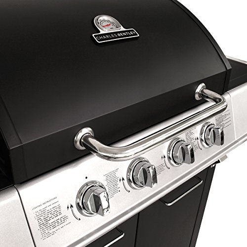 Bentley - Barbacoa a gas con 5 quemadores - Quemador lateral - Negro
