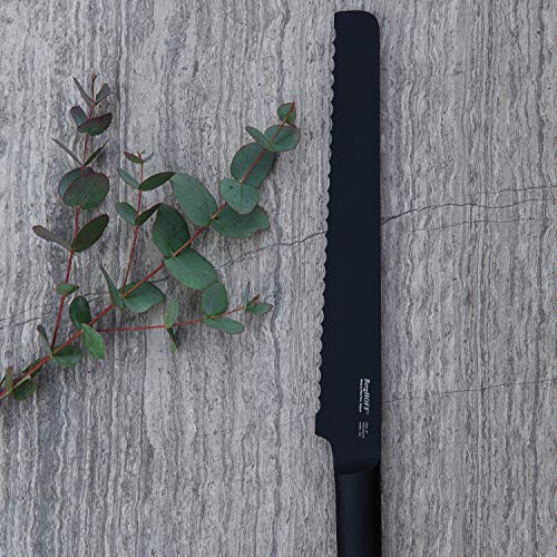 Berghoff 3900000 Cuchillo de Pan 23 cm, Acero, Negro, 7 x 3 x 41 cm