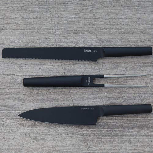 Berghoff 3900000 Cuchillo de Pan 23 cm, Acero, Negro, 7 x 3 x 41 cm